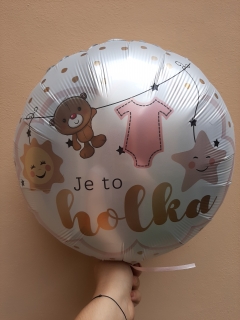 Balónek "Je to holka"
